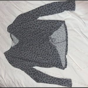 soft fleece long sleeve tie shirt from GAZE